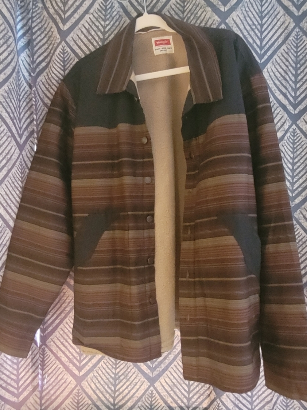 Wrangler Brown Striped Jacket